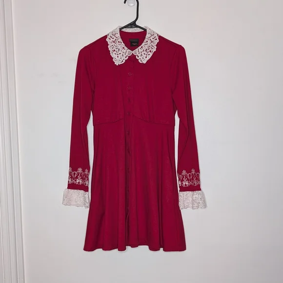 Hot Topic | Dresses | Red Sabrina Spellman Dress | Poshmark